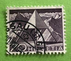 Nr.308 mit Stempel Triangulationspunkt Technik und Landschaf