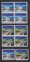 2006 Viererblocksatz und Einzelsatz Bahnen **  Postfrisch **