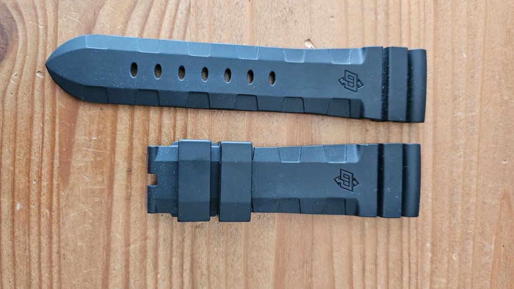 Panerai Kautschukband, schwarz, 26mm 1