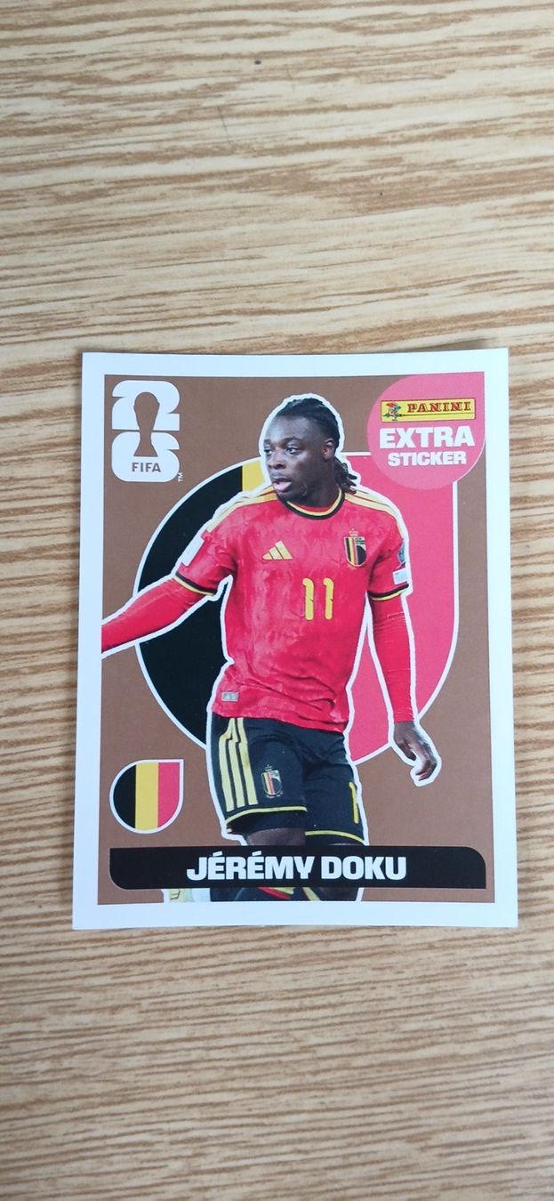 Panini Carte collezionabili: Panini Jérémy Doku Bronze Extra 2026 – Usato da Willisau venduto da roger_meier