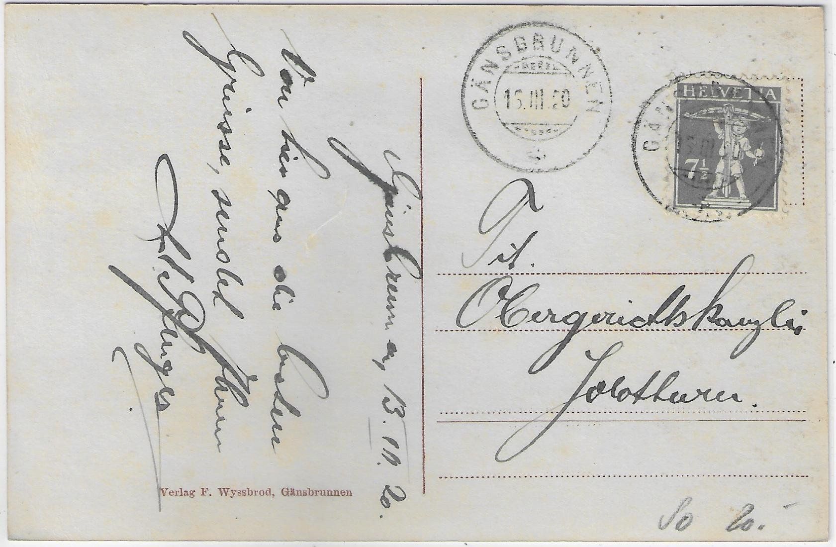 Cartoline postali: Gänsbrunnen - St. Josef – Usato da Ettingen venduto da Kartenplanet 1
