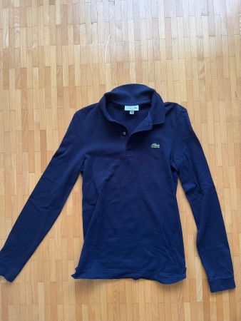Polo Lacoste manche longue XS - BLEU