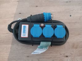 Gummisteckdosenblock 3xT13 IP55
