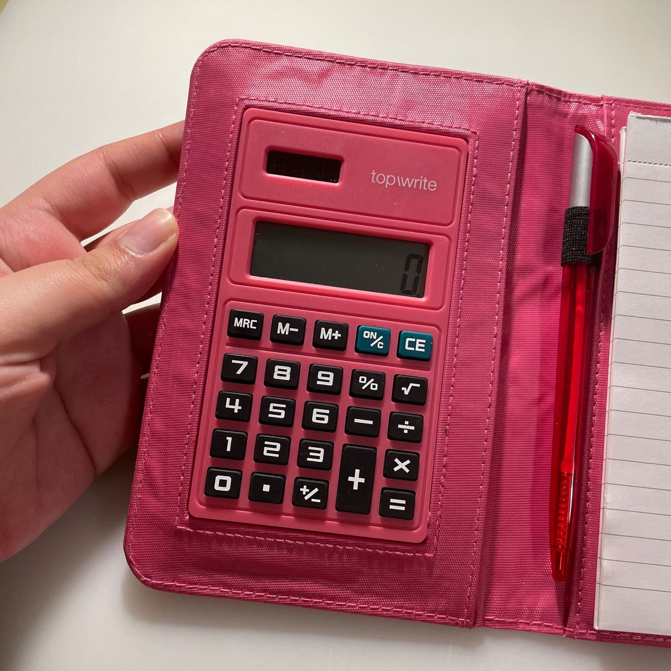 Calcolatrici tascabili: NEU: Taschenrechner mit Notizblock & Stift pink – Nuovo (secondo la descrizione) da Bellach venduto da Dreamer2501 1