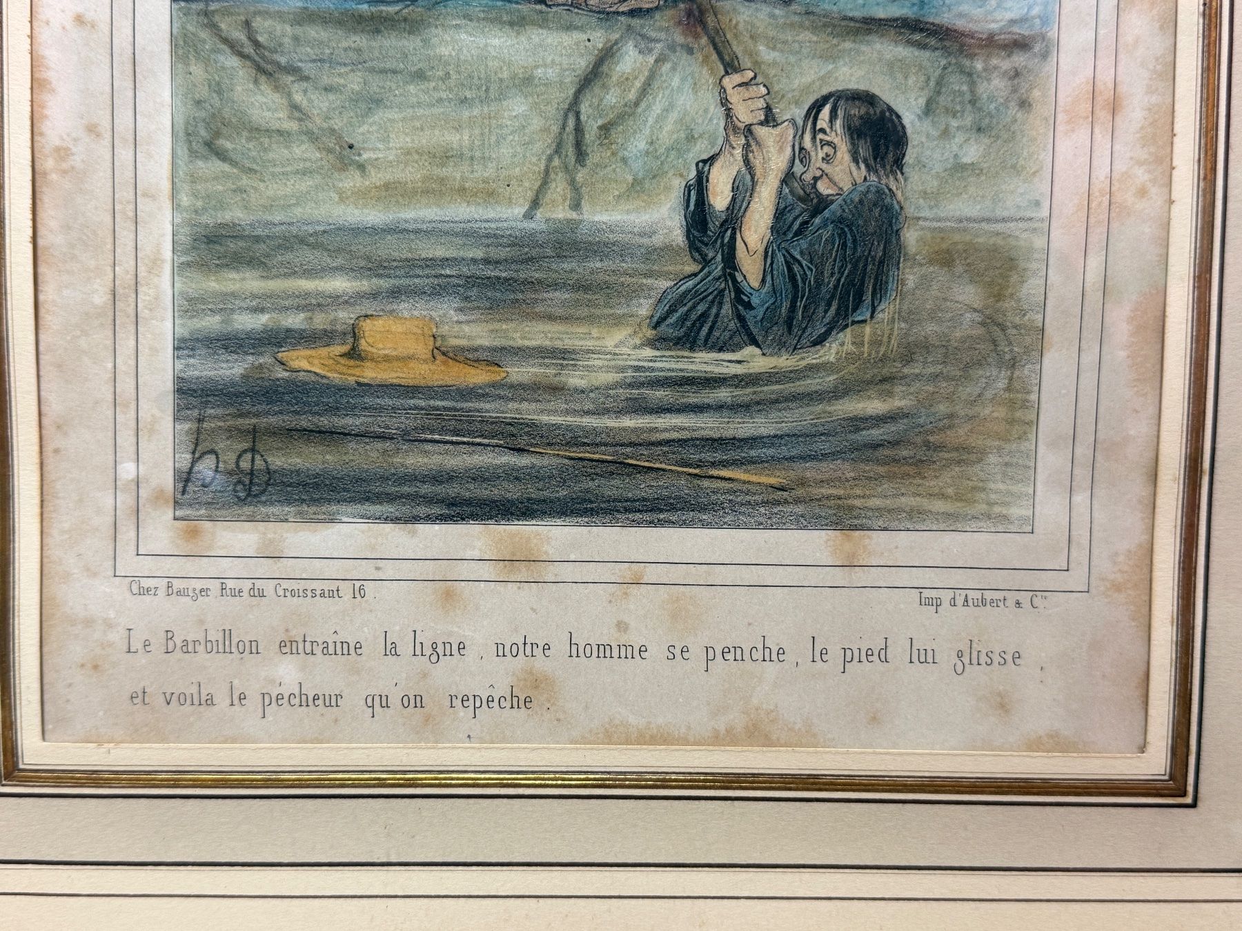 Grafica & Litografie: Original Honoré Daumier Farb-Lithographie – Usato da schaffhausen venduto da VintAntik_1980 4