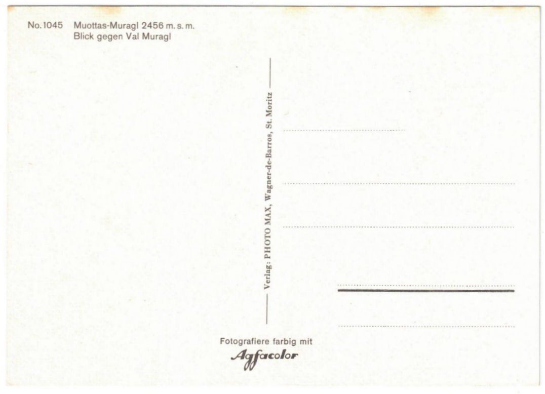 Cartoline postali: St. Moritz - Skilift Muottas Muragl – Usato da Binningen venduto da Mountainrider 1