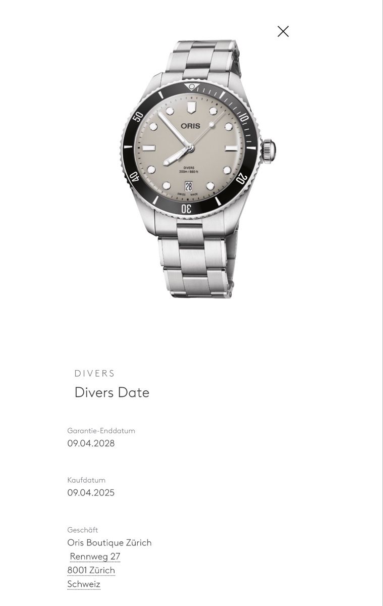 Oris Uhren: Oris Divers Date 39mm 2025✅ – Gebraucht aus Frenkendorf von HoroLux 7