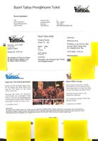 Basel Tattoo 2x Ticket Premium, Samstag 18.07.2026