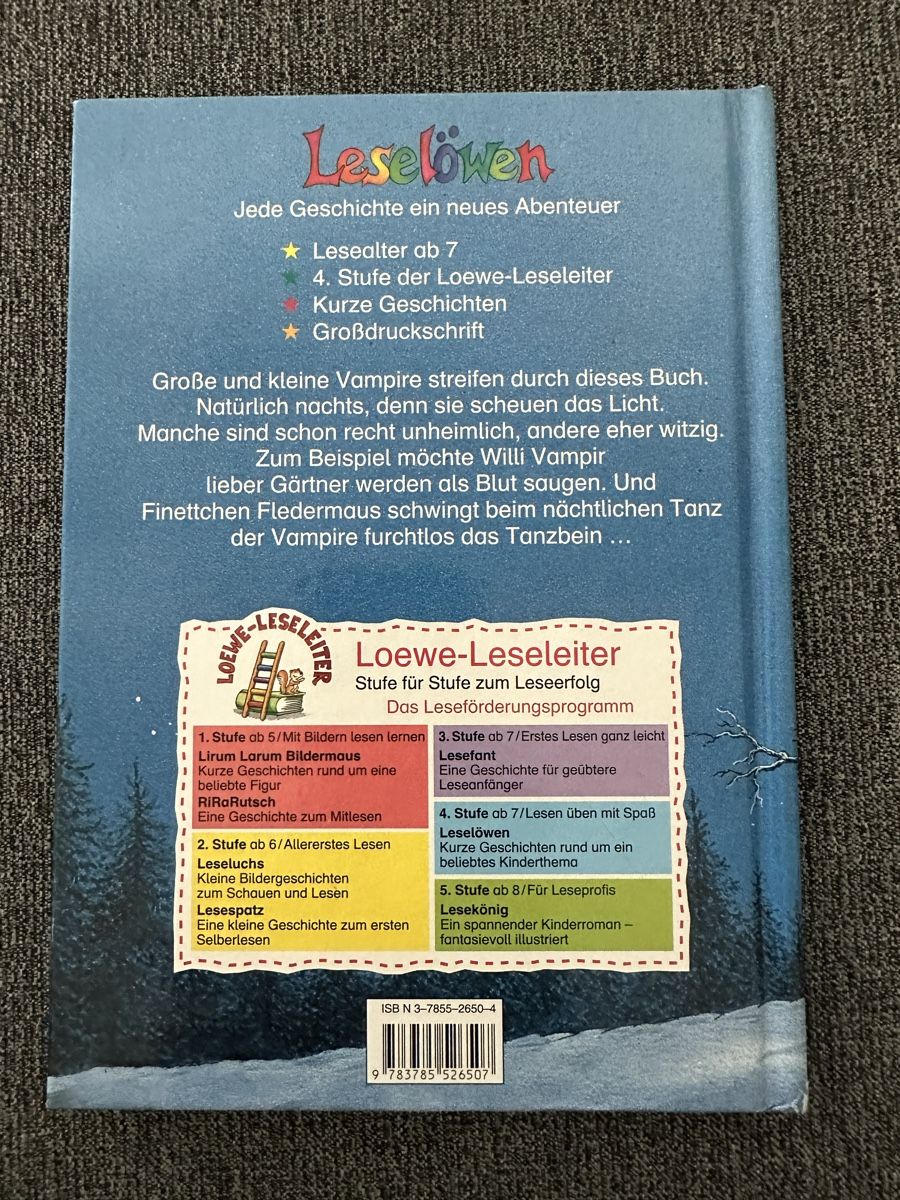 Bücher: Leselöwen - Vampirgeschichten – Gebraucht aus Fällanden von kmu_np9w 2