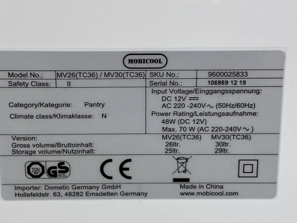 Mobicool Frigoriferi & Refrigeratori: Kühlbox Mobicool MV30 AC/DC – Usato da Binningen venduto da Panzana 2