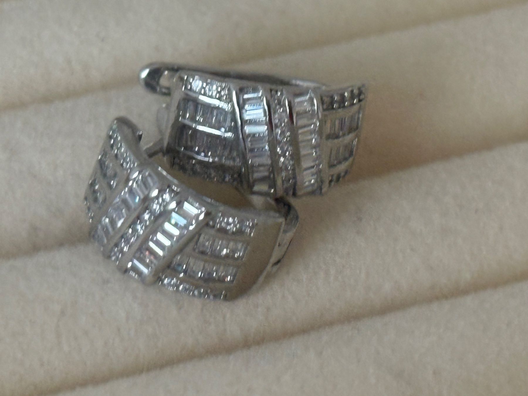 Orecchini pendenti & Orecchini a lobo: Luxus Elegante Ohrstecker Ohrschmuck Farbe:Silber zirkonia – Nuovo (secondo la descrizione) da Biel-Bienne venduto da Roserosse13 3