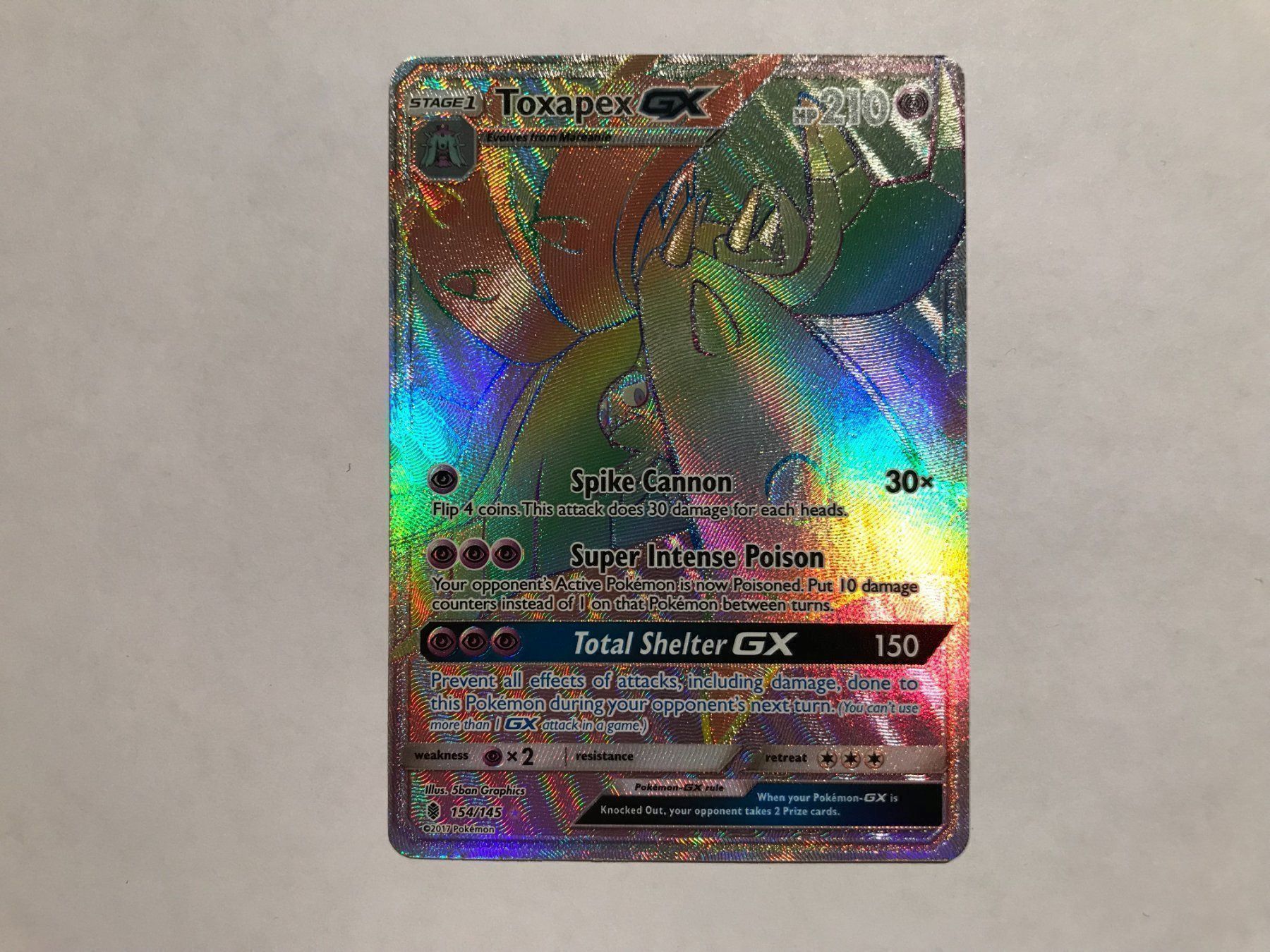 Pokémon Carte collezionabili: Toxapex GX Rainbow – Usato da Hagendorn venduto da Pokecollectorch 1