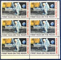 1969 USA - Sondermarken First Man on the Moon 6er Block **