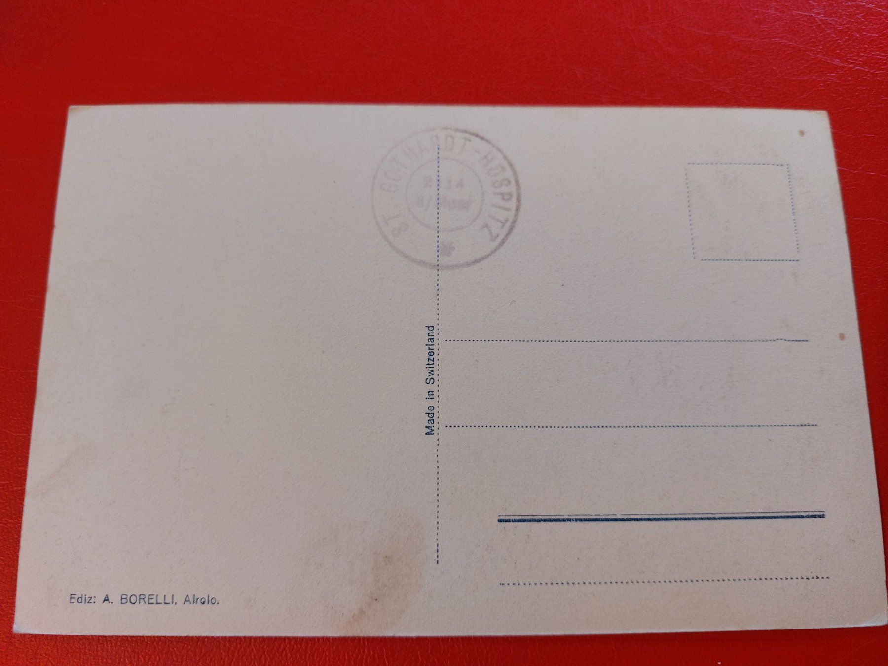 Ansichtskarten: San Gottardo // Hotelstempel Hospitz – Gebraucht aus St-Légier-La Chiésaz von Theo005 1