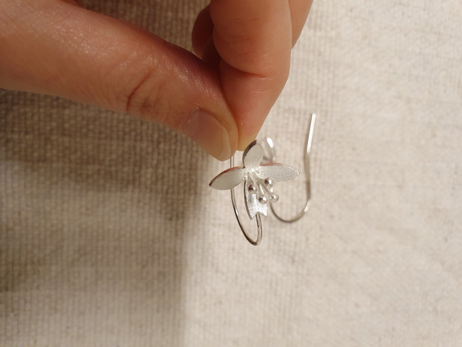 Ohrringe & -stecker: Orecchini fiori Primavera Argento 925 – Neu (gemäss Beschreibung) aus Langnau am Albis von dav_n72f 2