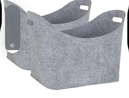 Filztasche Kaminholz Aufbewahrung, 52 x 29 x 39 cm