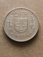 5 Fr. 1985 mit vertiefter Randschrift