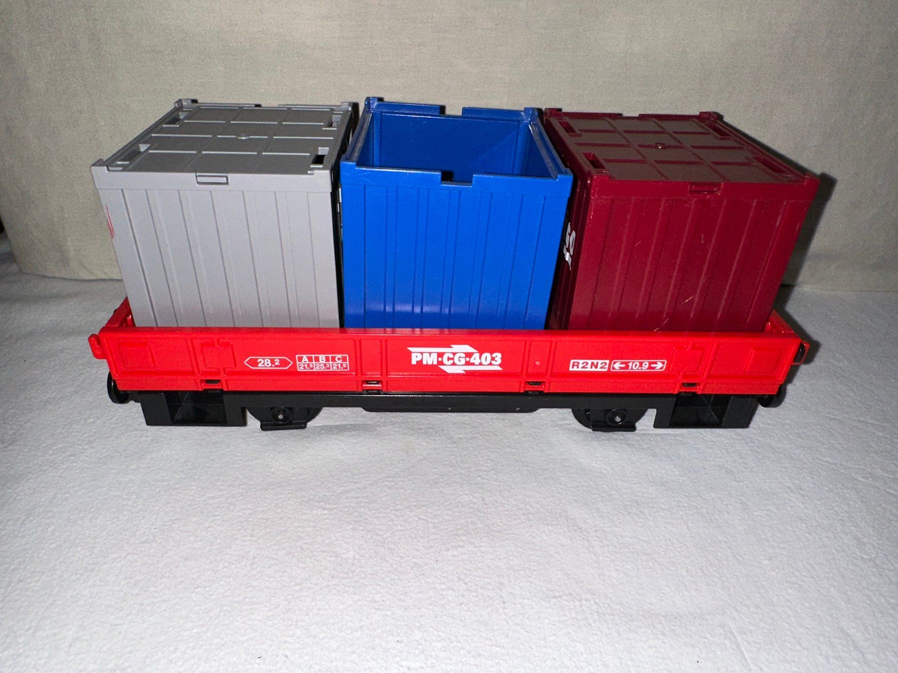 Playmobil Giocattoli: Train Playmobil  radio commandé avec 1 wagon et rails – Usato da Ste-Croix venduto da mjmg 7