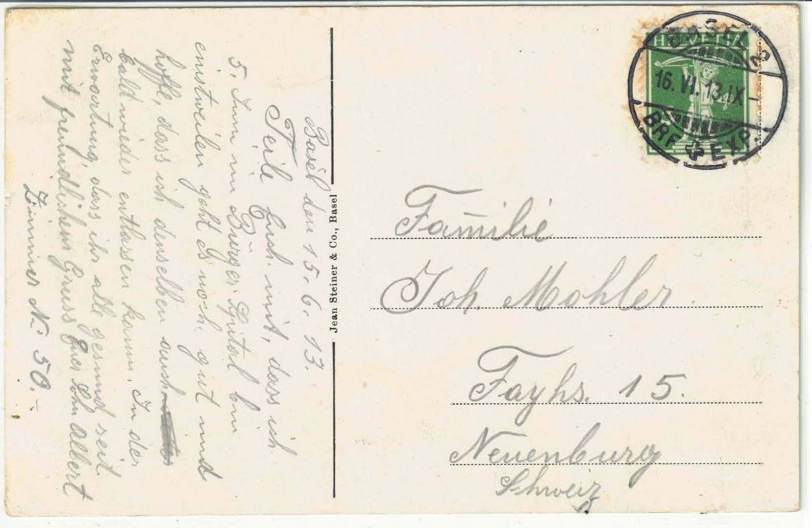 Cartes postales: Basel - Pauluskirche mit Tram – D'occasion à Ettingen par Kartenplanet 1