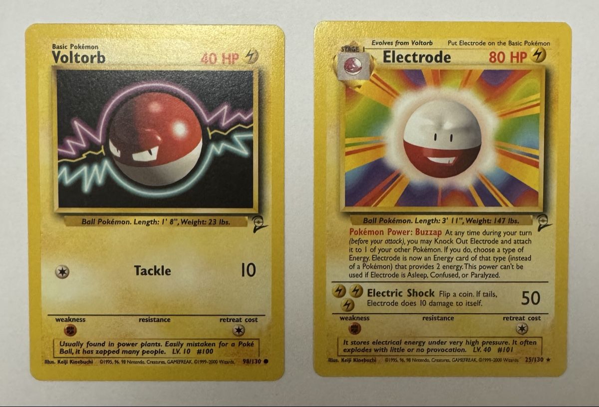 Pokémon Sammelbilder & Trading cards: Pokemon TCG Voltorb Electrode Base Set Holo Cards – Neu (gemäss Beschreibung) aus Aarau Rohr von mic_d6nr