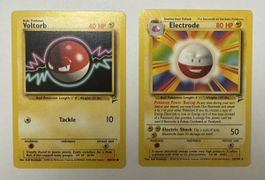 Pokemon TCG Voltorb Electrode Base Set Holo Cards