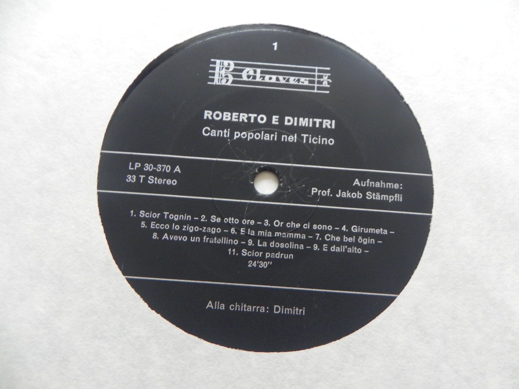 Dischi in vinile: LP Schallplatte Roberto e Dimitri Ticino 1970 Clown – Usato da Siebnen venduto da krimsie 5