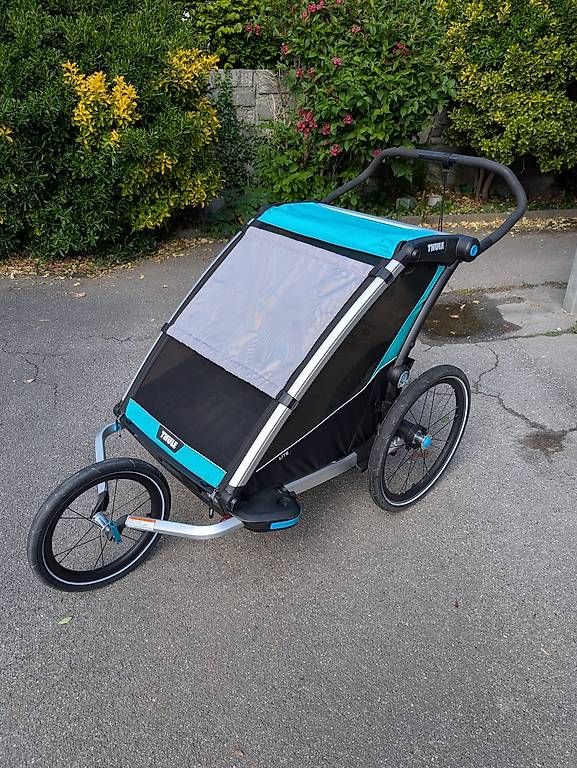 Thule Rimorchi: Fahrradanhänger Thule Chariot Lite 2 mit Joggerrad – Usato da Trimmis venduto da GianlucaB 4