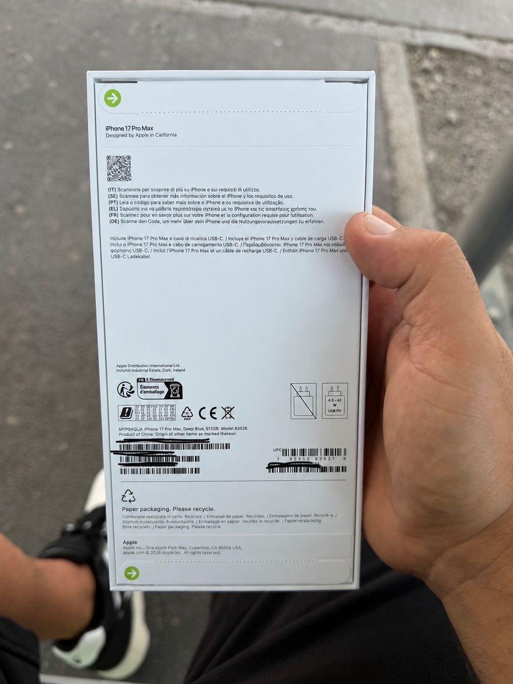 Apple Telefoni cellulari / Smartphones: Iphone17pro max 512gb – Nuovo e nell'imballaggio originale da Kriens venduto da chr_f5w6 2