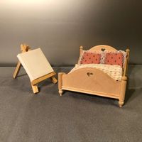 ❗Jetzt 21.- Fr.!!❗Nostal. Doppelbett Holz m Zub. Bodo Hennig
