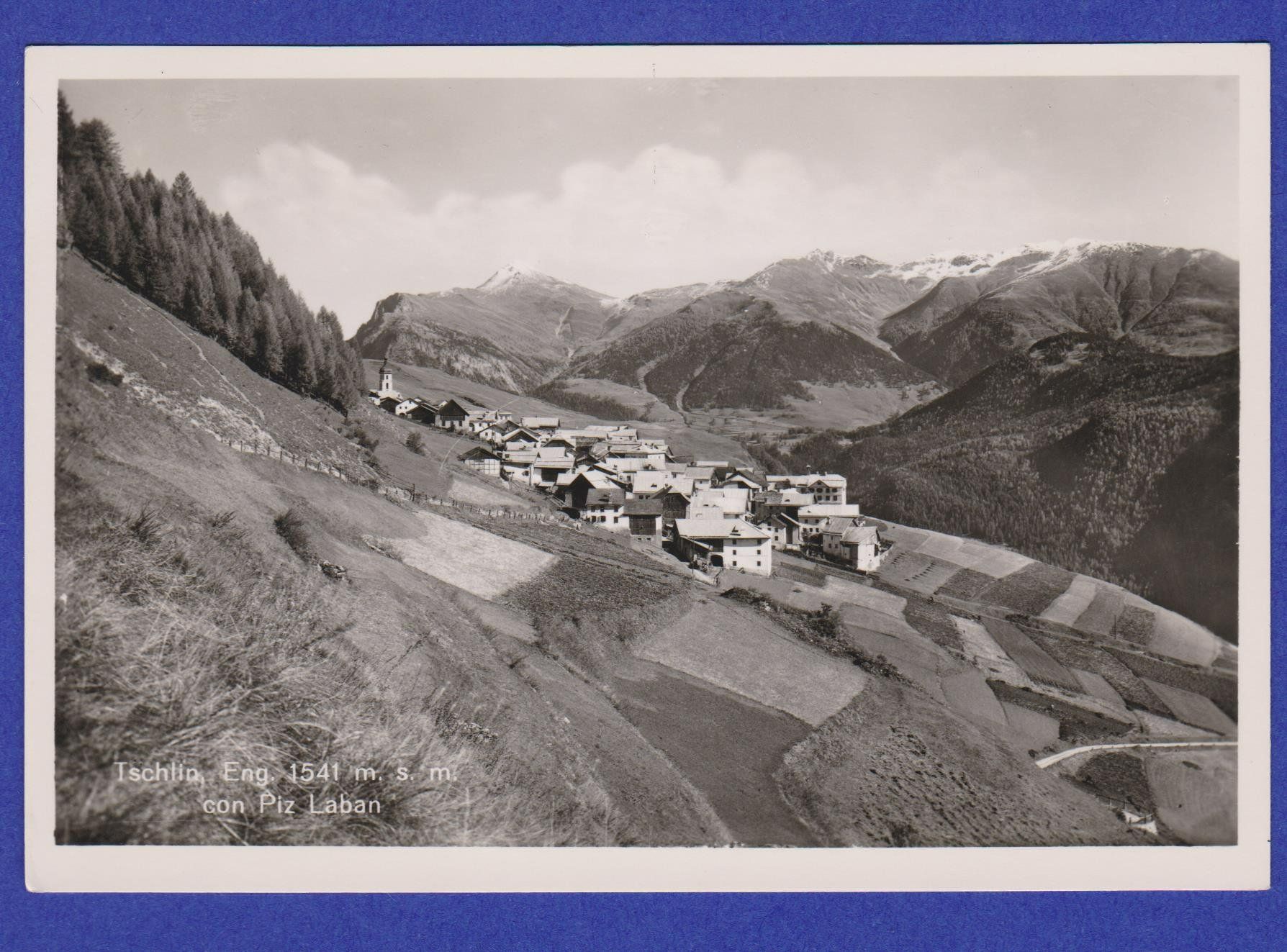 Cartes postales: Tschlin   im Engadin  -  alte Ansichtskarte – D'occasion à Vitznau par Ropaku