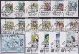 1985-2004, grosse Sammlung Ersttags-Halbmond-O: mit TABS!