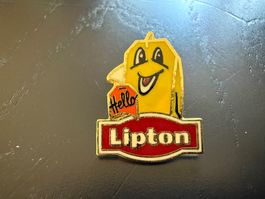 Lipton Pin/Anstecker Sammlerstück, Vintage Hello Motiv!