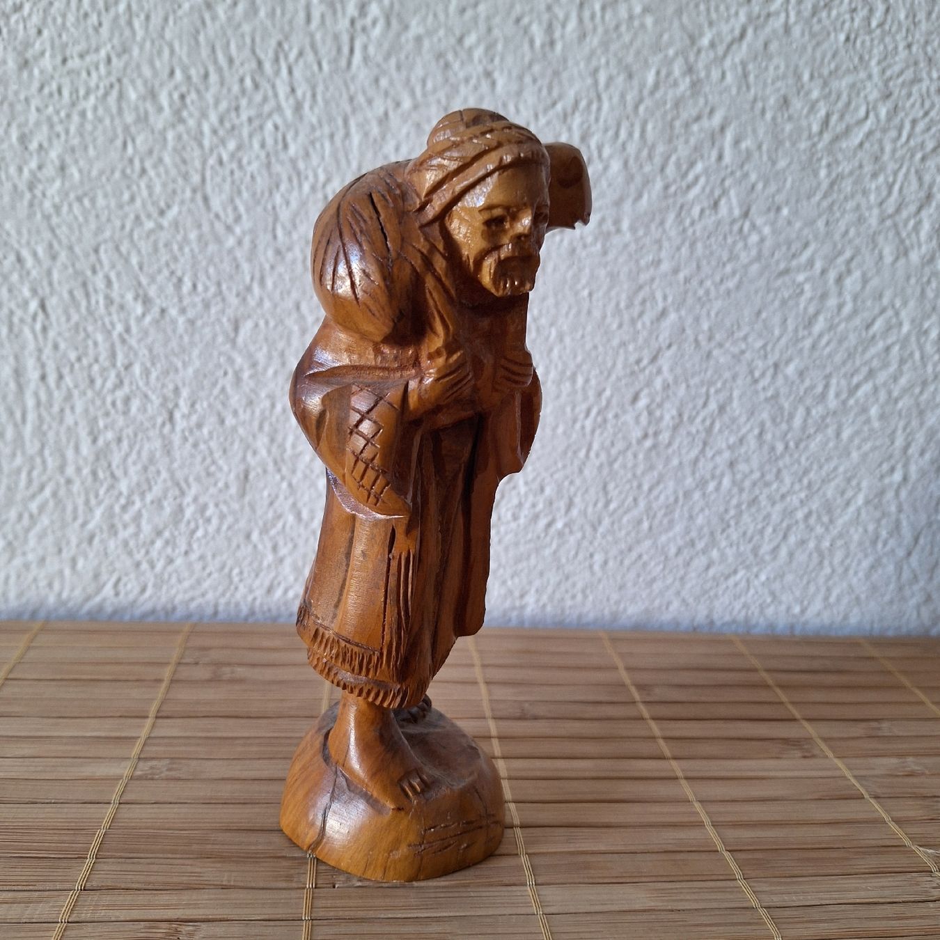 Figuren: Versand möglich. Geschnitzte Figur Holz, Hirt, Schaf – Gebraucht aus Winterthur von Goldpipau 1