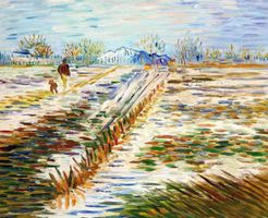 Van Gogh - Landschaft mit Schnee
