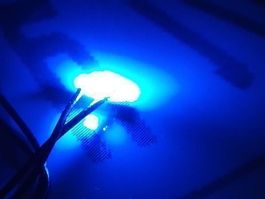 LED SMD 1206, blau, verkabelt 12V