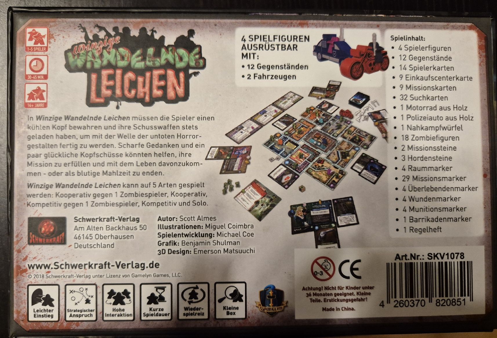 Pegasus Spiele – Dados Zombie La Horde: Juego Rápido De Dados Con 2 Expansiones, Para 2-8 Jugadores (Edición Alemana)