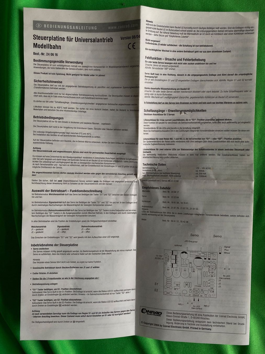 Modellini di ferrovie: Conrad Universalantrieb Modellbahn Steuerelektronik - neu – Nuovo (secondo la descrizione) da Kriens venduto da carver_ch 3