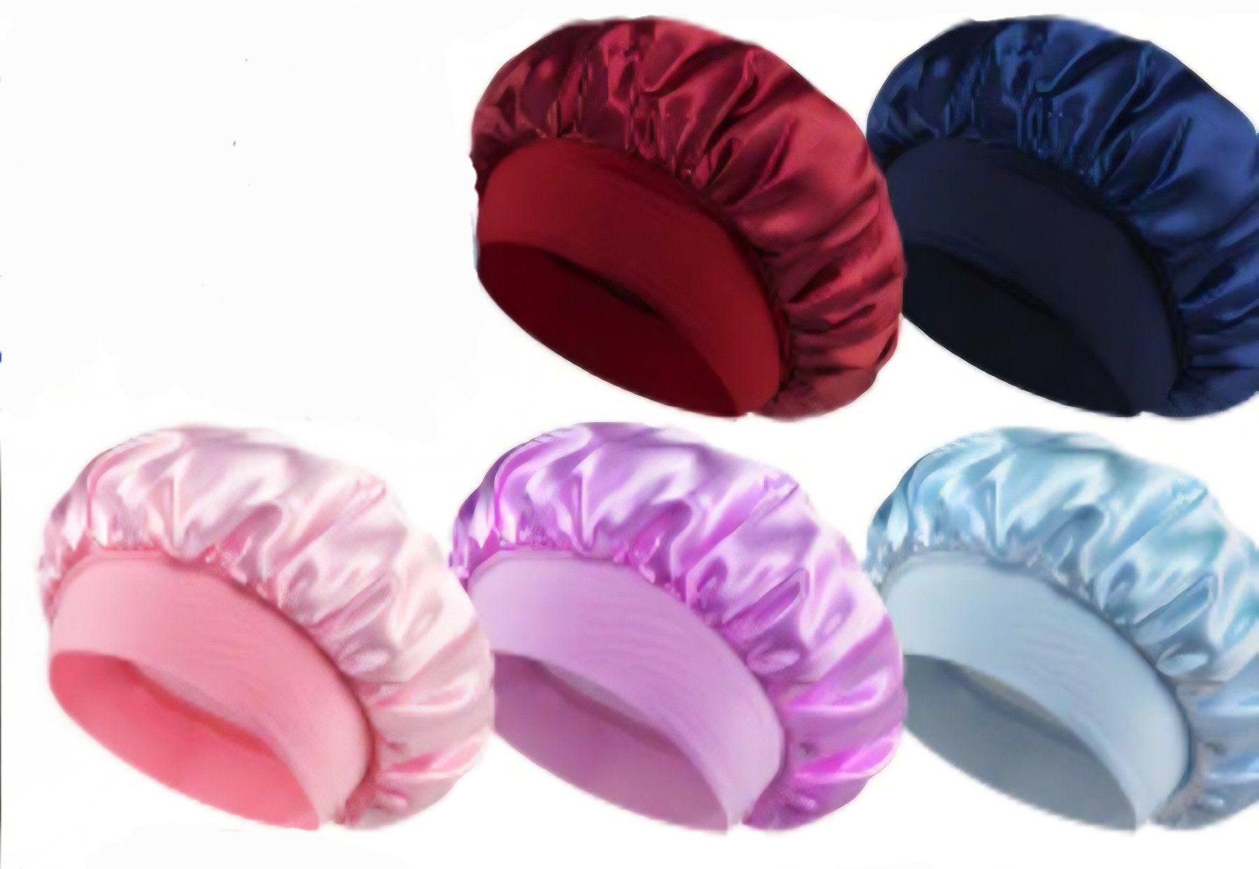 Haarschmuck: Lot de 5 bonnets élégants satinés, NEUFS – Neu und originalverpackt aus Puidoux von Mia_Bellezza