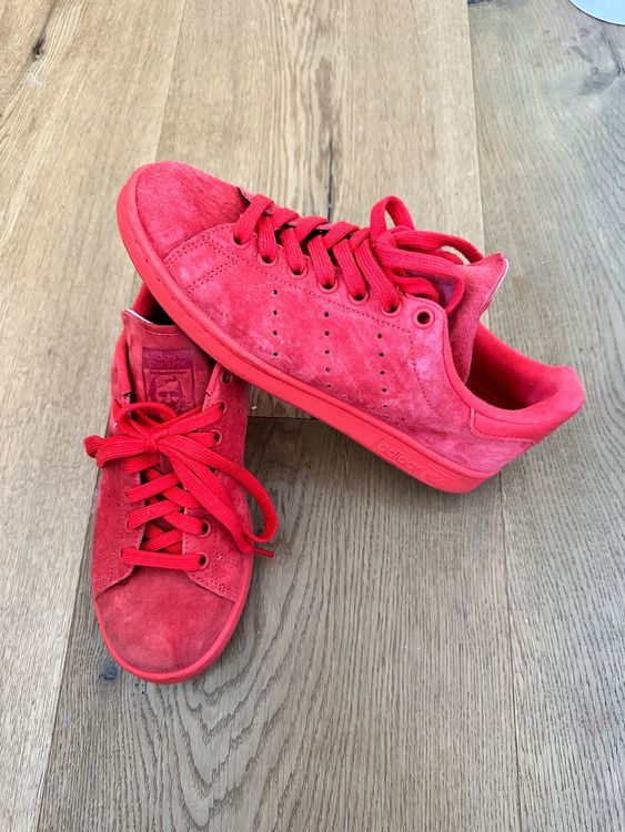 Adidas STAN SMITH ROT in Wildleder Kaufen auf Ricardo