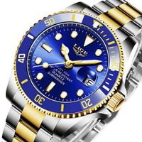 Herrenuhr Edelstahl Armband Uhr mit Datum & Kalender