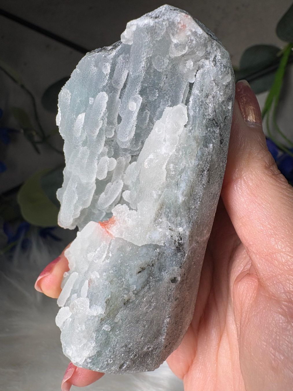 Minerali & Pietre curative: Chalcedon-Stalaktit mit Heulandit – Nuovo (secondo la descrizione) da Neuheim venduto da m.hald 7