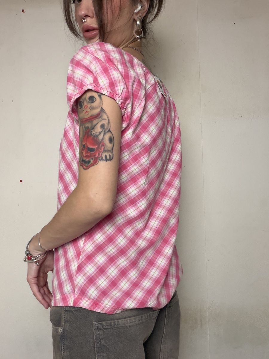 Camicette: pink checkered top from soyaconcept – Usato da Knonau venduto da Grapesvintage 2