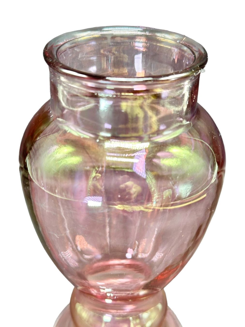Vasi & Recipienti: Vase éclatant aux reflets irisés verre soufflé teinté rose – Usato da Morges venduto da deco.vintage 2