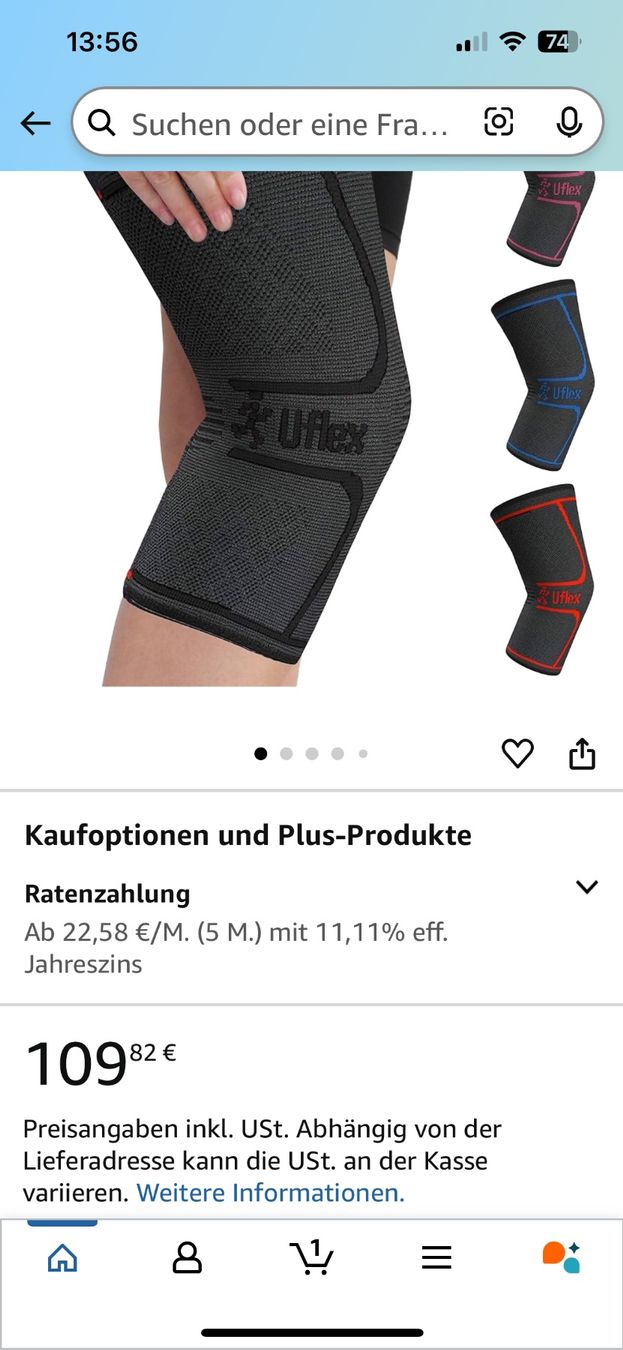 Attrezzature mediche: Uflex Athletics Knee Compression Sleeve Support – Nuovo (secondo la descrizione) da Basel venduto da ann_7w6q 6