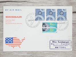 CL21 Enveloppe + Timbre Suisse 1967 Thème Aviation