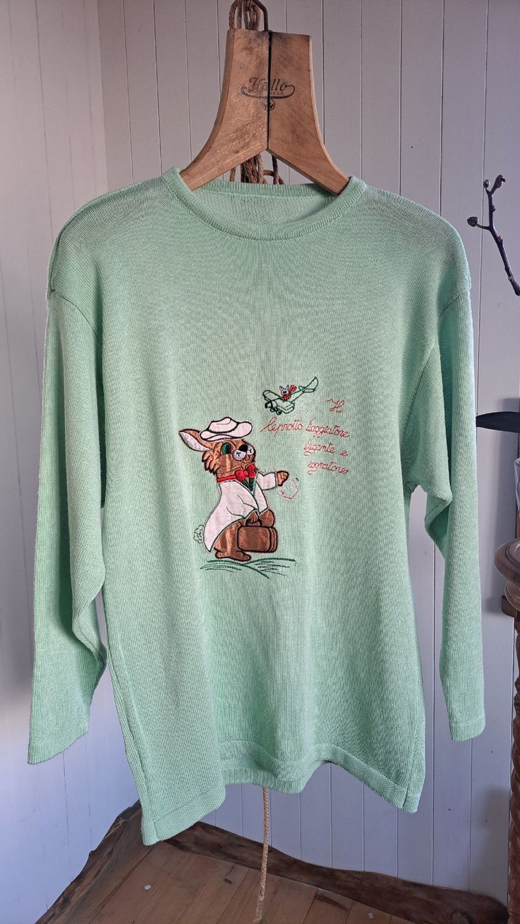 Maglioni & Felpe: 90s y2k VtG Strickpullover Kitsch Pullover Hase M L 40 over – Usato da Mollis venduto da Fauchi99 3