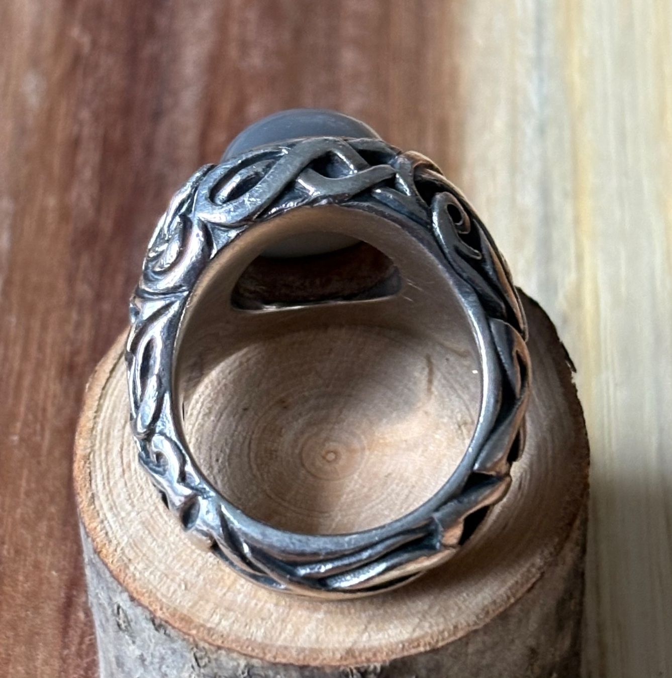 Anelli: Ring mit Mondstein, Silber 925, massiv – Usato da Brugg AG venduto da lau_9rvy 4