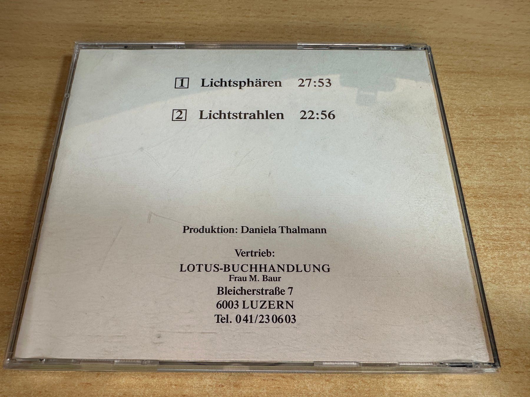 CD: J3 Daniela Thalmann – Lichtsphären – Usato da Rikon im Tösstal venduto da Alpenmutz 1