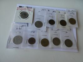Dt. Reich ab 1875, Konvolut alte Münzen