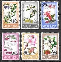 Albanien Serie 1362 - 1367 Blumen Baumblüten ** 10.8.1969
